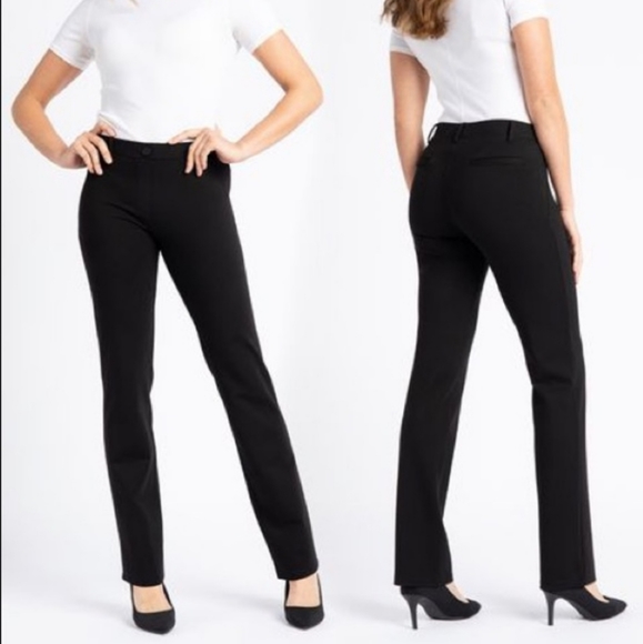 SOLD - Betabrand Black Yoga Dresspants - Picture 1 of 8